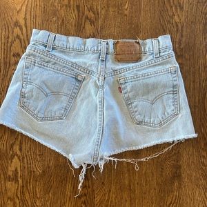 Vintage Levi cutoff shorts size 34.